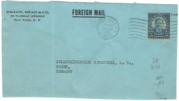 STATI UNITI - UNITED STATES - USA - US Postal Service - 1929 - 5c - Perfin - Dillon Read & Co. - Fragment - Viaggiata... - Zähnungen (Perfins)