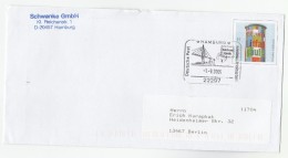 2005 Hamburg GERMANY Postal STATIONERY COVER Advertizing Pillar Stamps - Briefomslagen - Gebruikt