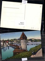 125498,Luzern Mit Kapellbrücke Und Wasserturm - Watertorens & Windturbines