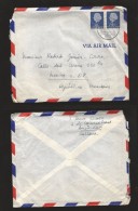 B)1954 NEDERLAND, ROYAL, ROYALTY, QUEEN JULIANA, STRIP OF 2, 25C, DEEP  BLUE, SCOTT 348 A82, AIRMAIL,CIRCULATED COVER FR - Nuevos