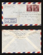 B)1951 SPAIN, ROYAL, QUEEN ISABELLA I ,  50C BROWN, SC 781 A206, AIRMail, CIRCULATED COVER FROM SPAIN TO MEXICO, XF - Ungebraucht