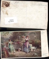 132524,Hans Zatzka Zudringliche Gäste Schaf Frauen - Zatzka