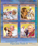 GUINEA BISSAU 2016 ** Mother Teresa Mutte Teresa Mere Teresa Pope John-Paul II. M/S - OFFICIAL ISSUE - A1627 - Madre Teresa