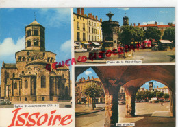 63 - ISSOIRE - EGLISE SAINT AUSTREMOINE  - PLACE REPUBLIQUE- LES ARCADES - Issoire