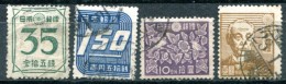 JAPON - Y&T 368, 370, 372, 376 - Oblitérés