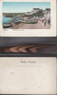 5441) NICE PROMENADE DU MIDI PHOTO L. GROSS PÊCHEURS BATEAUX NON VIAGGIATA MA PRIMI ANNI DEL 1900 - Old Professions