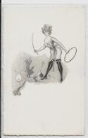 CPA érotisme Cuisine Lapin Rabbit Dompteur Femme Girl Non Circulé - Voor 1900