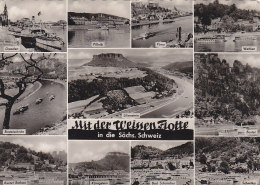 Allemagne - Dresden Pillnitz Pirna - Bâteaux - Weissen Flotte In Die Sächs Schweiz - Pillnitz