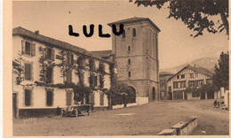 DEPT 64 : Ascain , L église Et L Hotel De La Rhune ( Voiture ) - Ascain