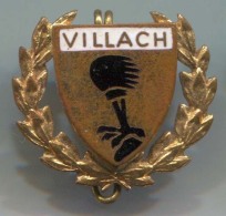 Volleyball, Pallavolo, Voleibol - VILLACH, Austria, Enamel, Vintage Pin, Badge - Volleyball