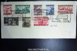 Poland Front Of Cover 1-11-1943 First Day Cancels, Mi 368 - 375 Fischer 338  RRR - Gobierno De Londres (En Exhilio)