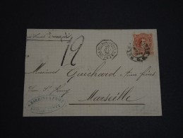 ARGENTINE - Env Pour Marseille Oblit Buenos Aires Cad PAQ N°6 + Taxe 12 - Mai 1876 - A Voir - P20165 - Storia Postale