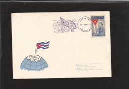 E)1973  CUBA, EMILIA TEURBE TOLON SEWING, CENTERARY OF ADOPTION OF CUBA'S FLAG, 460 A162, FANCY CANC. MARCOPHILIA - Covers & Documents