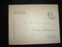 LETTRE POSTES TELEGRAPHES TELEPHONES OBL.25-7-1953 ANGERS RP (49) - Civil Frank Covers