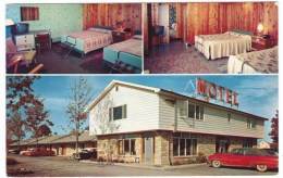 Syracuse New York, Sturge Motel Room Interior Views, Auto, C1950s Vintage Postcard - Syracuse