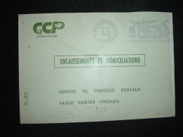 LETTRE CCP ENCAISSEMENTS ET DOMICILIATIONS OBL.MEC.4-11-1976 VERSAILLES RP (78 YVELINES) - Lettres Civiles En Franchise