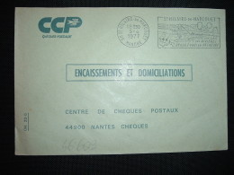 LETTRE CCP ENCAISSEMENTS ET DOMICILIATIONS OBL.MEC.5-4-1977 ST HILAIRE DU HARCOUET (50 MANCHE) - Lettere In Franchigia Civile