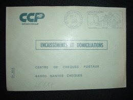 LETTRE CCP ENCAISSEMENTS ET DOMICILIATIONS OBL.MEC.5-4-1977 CHATILLON SUR INDRE (36 INDRE) - Frankobriefe