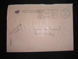 LETTRE P ET T OBL.MEC.7-8-1985 REZE PPAL (44 LOIRE-ATLANTIQUE) + GRIFFE REZE-PRINCIPAL 44-143 - Civil Frank Covers