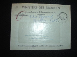 LETTRE MINISTERE DES FINANCES PERCEPTION OBL.26-7-1960 AUTIGNAC (34 HERAULT) - Lettres Civiles En Franchise