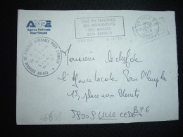 LETTRE ANPE AGENCE NATIONALE POUR L'EMPLOI OBL.MEC.9-7-1979 LILLE RP (59 NORD) - Cartas Civiles En Franquicia