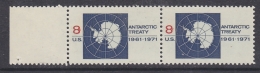 United States 1971 Antarctic Treaty 1v  Pair  ** Mnh  (31154) - Antarctic Treaty