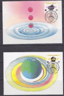 UNited Nations Vienna 1993 Gesunde Umwelt 2v 2 Maxicards (31155) - Maximumkarten