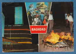 214580 / BAGHDAD -  DURING THE HOLIDAY , NIGHT RASHID STEET , " MASGOUF" TRADITIONAL FISH FEAST  - Iraq Irak - Iraq