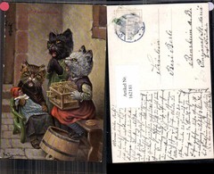 162181,Arthur Thiele Vermenschlichte Katzen Auf Und Davon Pub Theo Stroefer 975 - Thiele, Arthur