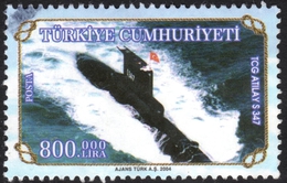 Turkey TCG Atilay S347 Turkish Submarine Stamp Fine Used - Submarines