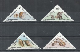 2000- Tunisia- Tunisie- Coquillages- Shellfishes- Complete Set 4v. MNH - Coneshells