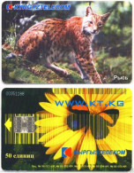 KYRGYZSTAN: Phone Card W/chip *LINX* 50 Units.ANIMALS FAUNA.Type 2- Blue S/N - Other & Unclassified