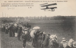 91 - JUVISY - Port Aviation - L´Aéroplane Système Farman Piloté Par Sommer En Virage Devant Les Tribunes - Juvisy-sur-Orge