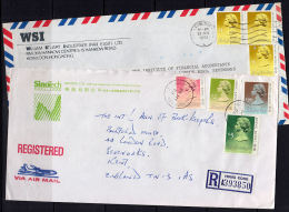 A5226 HONG KONG, 2 Covers (1 Registered) To UK - Brieven En Documenten