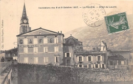 ARDECHE  07  LE POUZIN  INONDATIONS DES 8 ET 9 OCTOBRE 1907  HOTEL DU LOUVRE - Le Pouzin