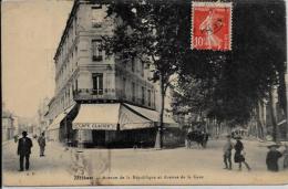CPA Aveyron Circulé Millau Café - Millau