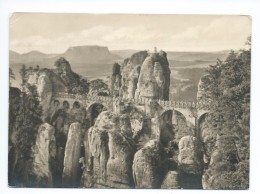 Sächs. Schweiz Basteibrücke 1945 - Bastei (sächs. Schweiz)