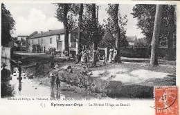 91 - EPINAY-sur-ORGE - La Rivière De L'Orge Au Breuil - Animation - Circulé En 1911 - TBE - Epinay-sur-Orge