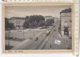 PO5964D# TORINO - VIA CERNAIA - AUTO - TRAMWAY   No VG - Transportes