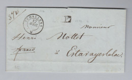 Heimat Schweiz VD ECHALLENS 1845-04-12 Brief Nach Estavayer Le Lac - 1843-1852 Federal & Cantonal Stamps