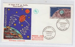 New Caledonia SPACE SATELLITE LAUNCH  FDC 1962 - Oceanië