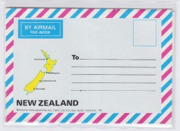 New Zealand MAP MAPS AEROGRAMME MINT WALMANGU THERMAL VALLEY - Poste Aérienne