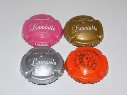 Série De 4 Capsules De Champagne - LAMIABLE - Verzamelingen