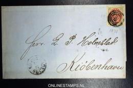 Denmark  Letter 1871 Nykjobing-Sjaelland (49) To Copenhagen  Fa Nr 22 - Cartas & Documentos