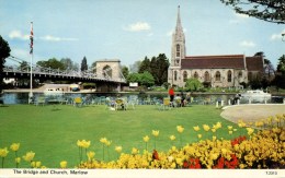 BUCKS - MARLOW - THE BRIDGE AND CHURCH Bu169 - Buckinghamshire