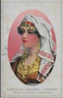 CPA Albanie Albania écrite Type Femme - Albanien