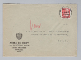 Heimat Schweiz VD PRILLY 1944-09-04 Brief Portofreiheit Gr#126 Asile De Cery Zu#16Ay Brief Nach Basel - Franchise