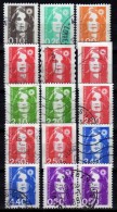 FRANKREICH 1989 - Lot Mit 15 Marianneausgaben  Used - 1989-1996 Marianne (Zweihunderjahrfeier)