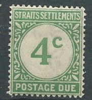 MALAISIE - TIMBRE TAXE - Yvert N 3 *  - Abc1803 - Straits Settlements