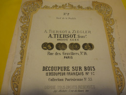 Plans " Découpure Sur Bois "le Découpeur Français N°10 -  Collection Parisienne A. Tiersot & Ziègler - 1875 - - Other Plans
